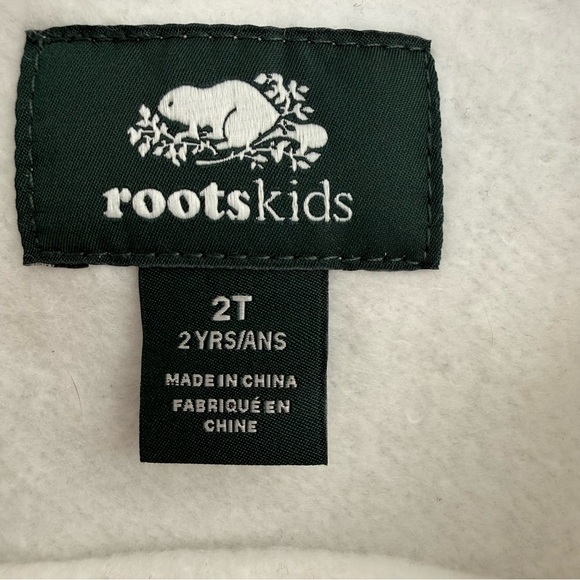 Roots Baby Original Crewneck Sweatshirt in white size 2t - Picture 6 of 8